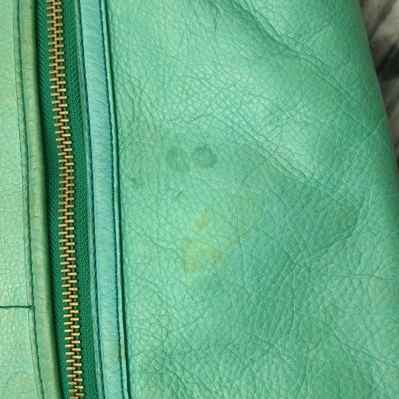 Fossil green leather purse - Picture 3 of 14